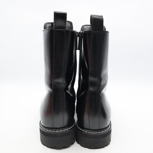 Thursday Boot Co. Everyday Combat Boots Women's Size 8.5 Black Leather Zip Side - Picture 5 of 10